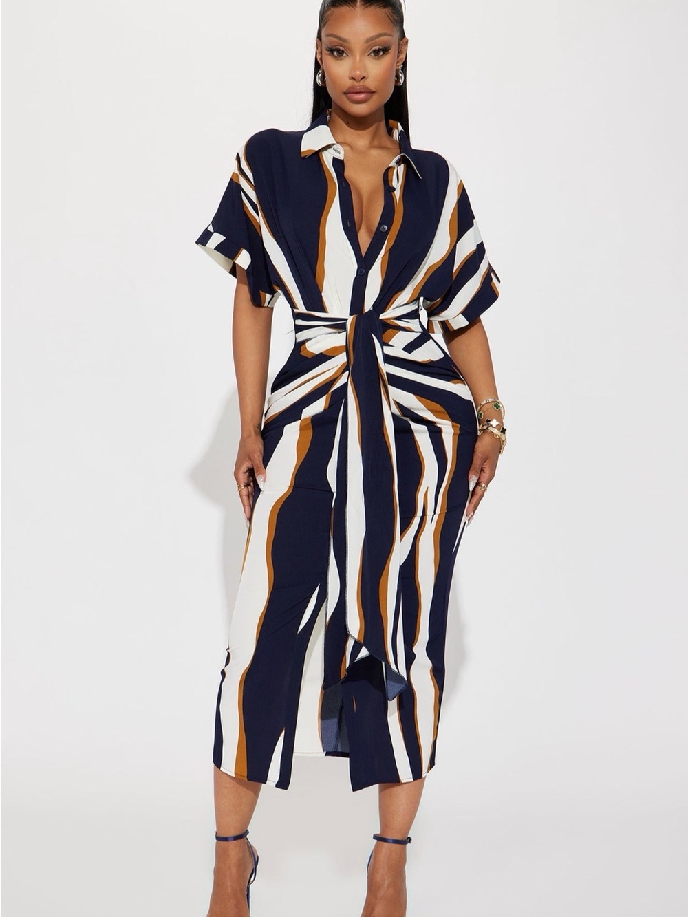Button Down Midi Dress